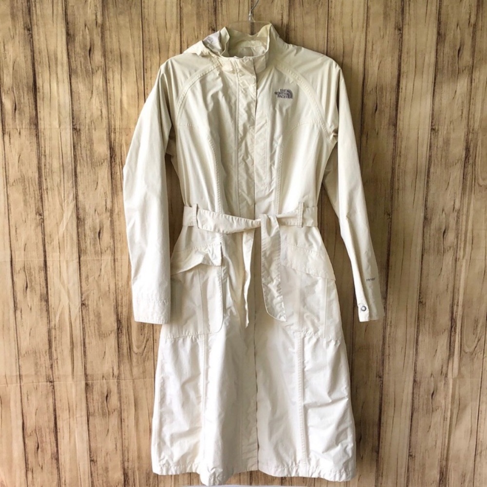 NorthFace HyVent Ivory Trench Coat